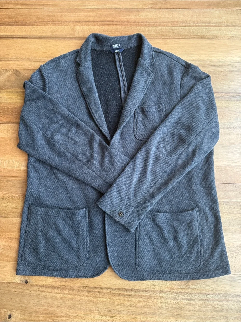 Men’s Gray Faherty Inlet Knit Blazer